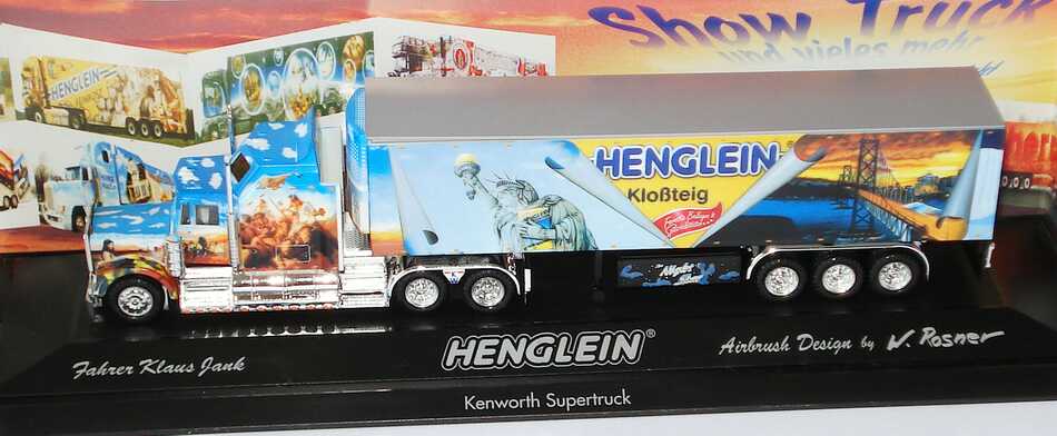 Foto 1:87 Kenworth CON KükoSzg 3/2 Henglein Feinkost, Kloßteig Airbrush Design by W. Rosner herpa 120371