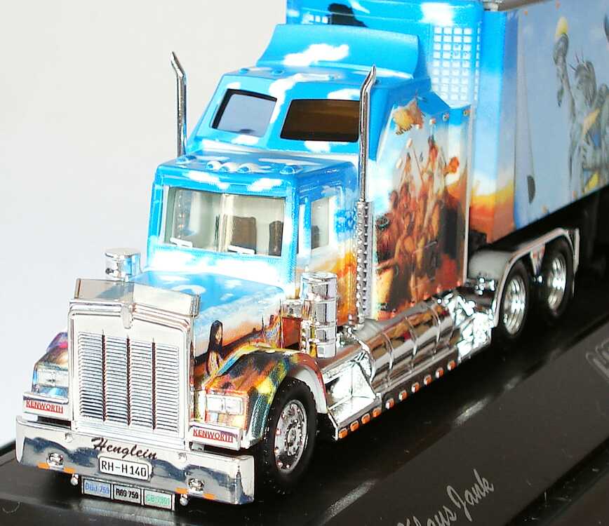 Foto 1:87 Kenworth CON KükoSzg 3/2 Henglein Feinkost, Kloßteig Airbrush Design by W. Rosner herpa 120371