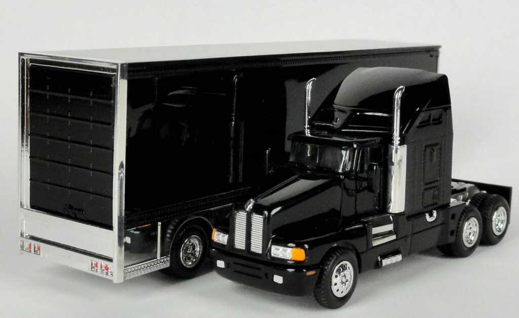 Foto 1:87 Kenworth T-600 B Sleeper KoSzg Cv 3/2 schwarz/chrom Model Power 21000