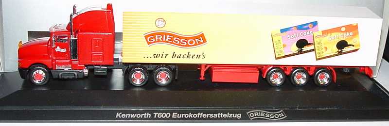 Foto 1:87 Kenworth T600 Sleeper KoSzg 3/3 Griesson - Wir backen´s - Soft Cake herpa 183338