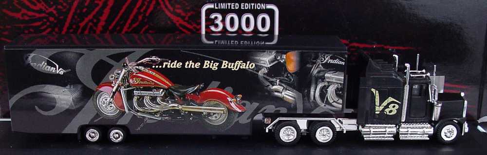 Foto 1:87 Kenworth W900B JuKoSzg 3/2 Showtruck Güstrow Motorcicle, Indian V8, ...ride the Big Buffalo Most-Modelle