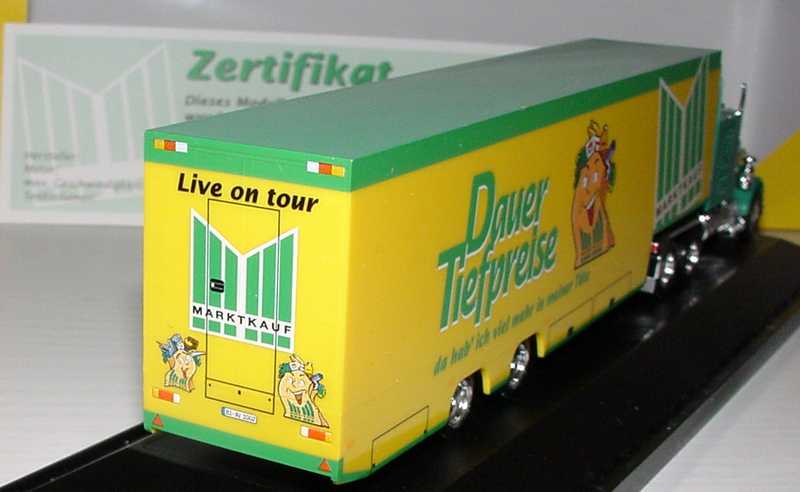 Foto 1:87 Kenworth W900B JuKoSzg 3/2 Showtruck Marktkauf - DauerTiefpreise herpa