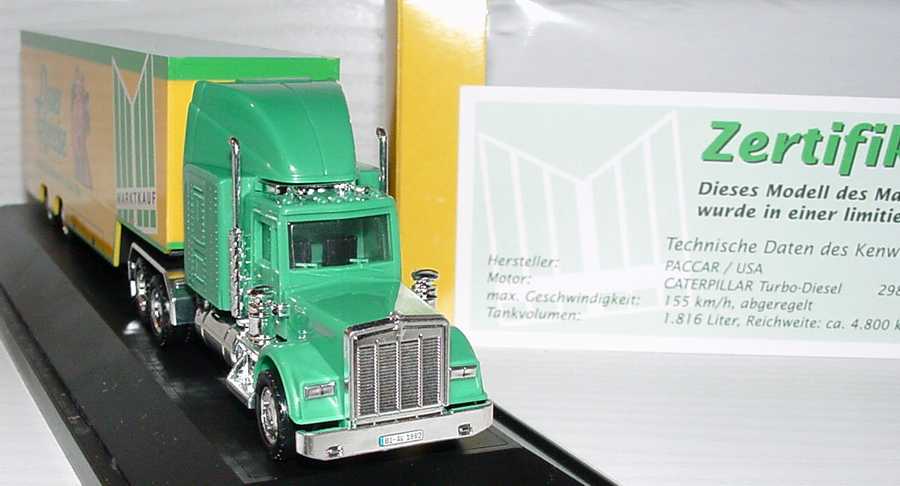 Foto 1:87 Kenworth W900B JuKoSzg 3/2 Showtruck Marktkauf - DauerTiefpreise herpa