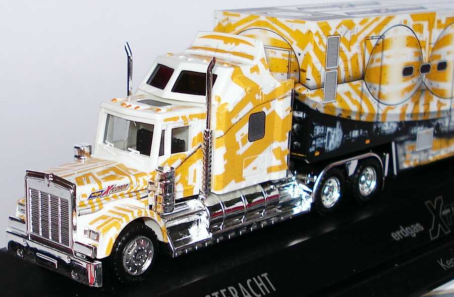 Foto 1:87 Kenworth W900B JuKoSzg 3/2 Showtruck Westfracht / Ruhrgas, Erdgas Xplorer herpa 120395