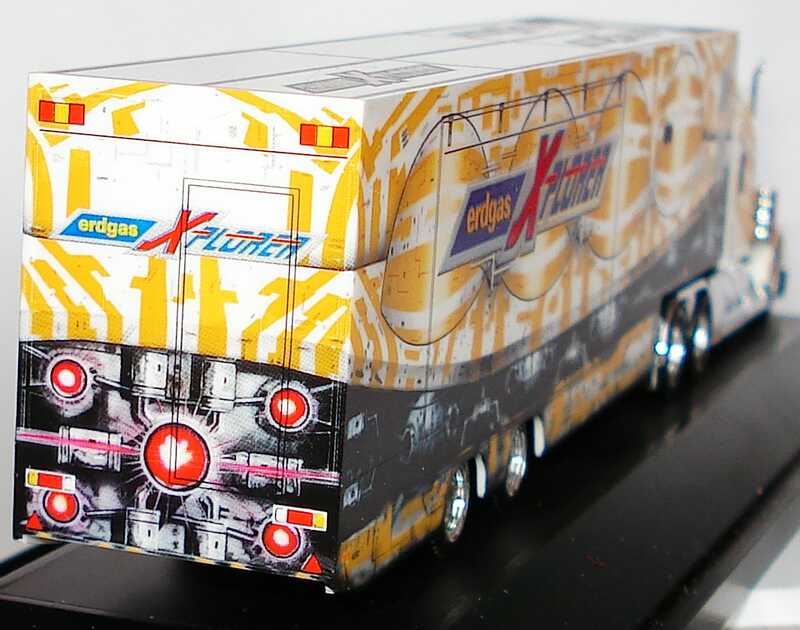 Foto 1:87 Kenworth W900B JuKoSzg 3/2 Showtruck Westfracht / Ruhrgas, Erdgas Xplorer herpa 120395