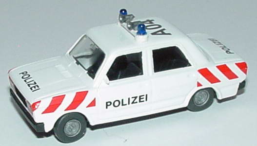 Foto 1:87 Lada Nova 2105 Autobahnpolizei A04 weiß mit roten Streifen SES Automodelle 13000203