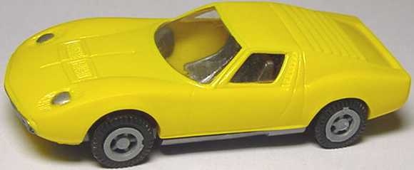 Foto 1:87 Lamborghini Miura gelb (ohne schwarzen Druck) I.M.U. 08002