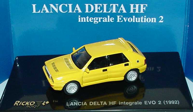 Foto 1:87 Lancia Delta HF Integrale EVO 2 gelb Ricko 38813