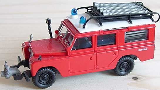 Foto 1:87 Land Rover lang Feuerwehr Roco