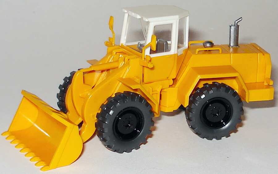 Foto 1:87 Liebherr 531 Radlader gelb/weiß Wiking 651