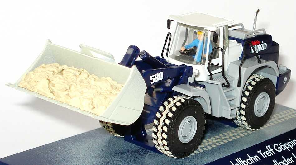 Foto 1:87 Liebherr Radlader L580 Märklin Magazin 2003 Modellbahn Treff Göppingen herpa 152730