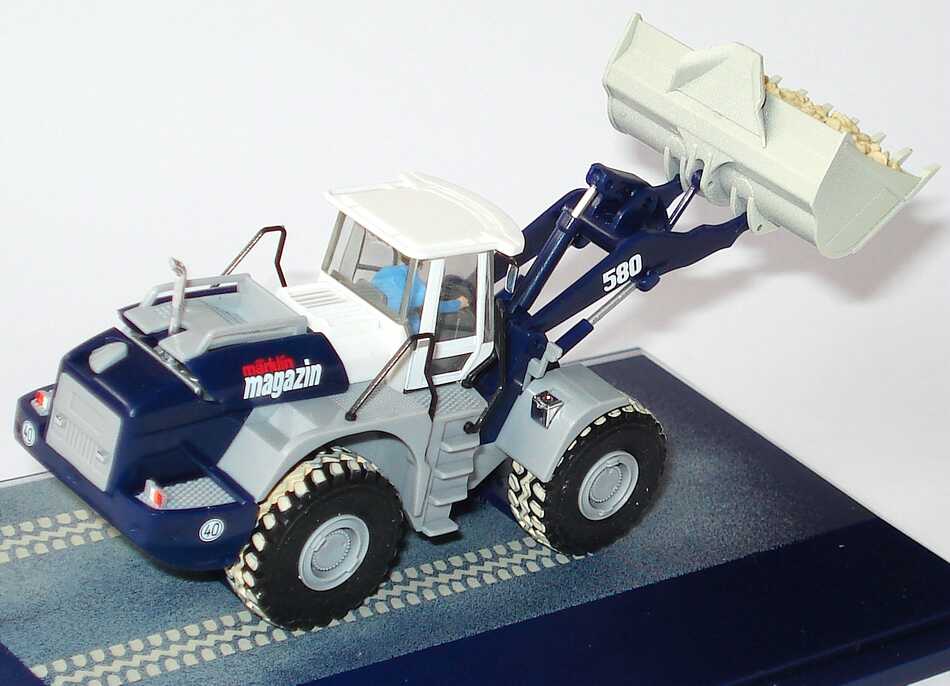 Foto 1:87 Liebherr Radlader L580 Märklin Magazin 2003 Modellbahn Treff Göppingen herpa 152730