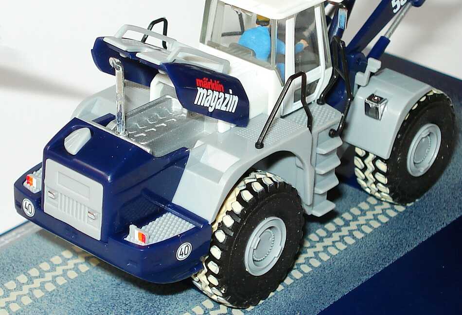 Foto 1:87 Liebherr Radlader L580 Märklin Magazin 2003 Modellbahn Treff Göppingen herpa 152730