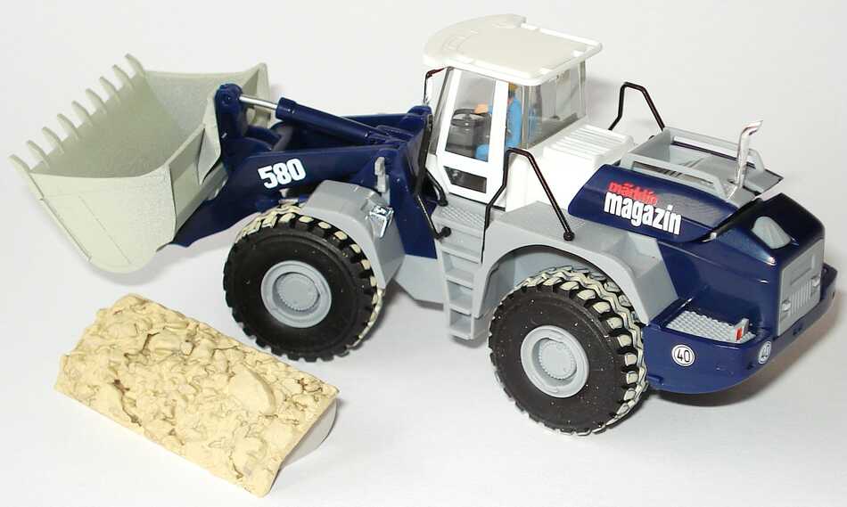 Foto 1:87 Liebherr Radlader L580 Märklin Magazin 2003 Modellbahn Treff Göppingen herpa 152730
