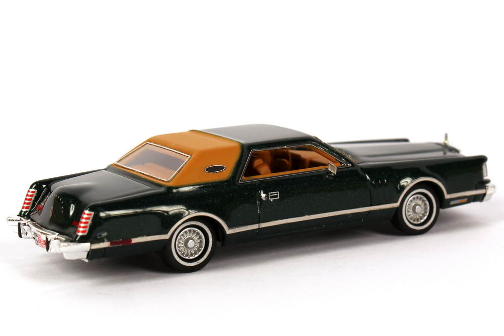 Foto 1:87 Lincoln Continental Mark V dunkelgrün-met. / beige NEO Scale Models 87255