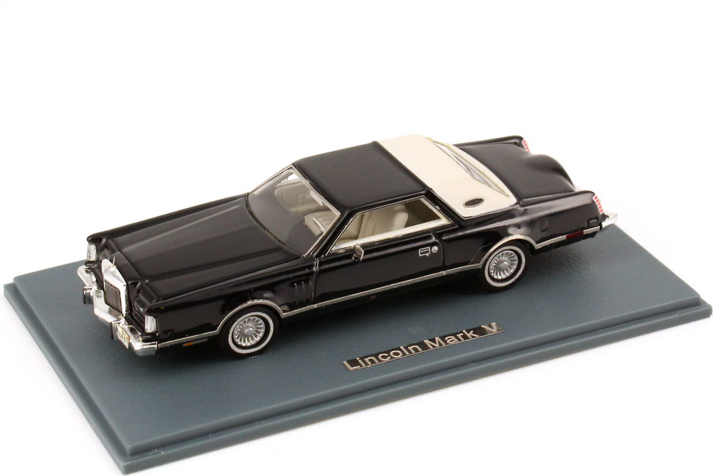 Foto 1:87 Lincoln Continental Mark V schwarz / weiß NEO Scale Models 87256