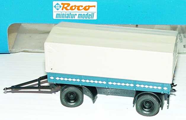 Foto 1:87 Lkw-Anhänger PP alt 2a blau/grau Roco 1531