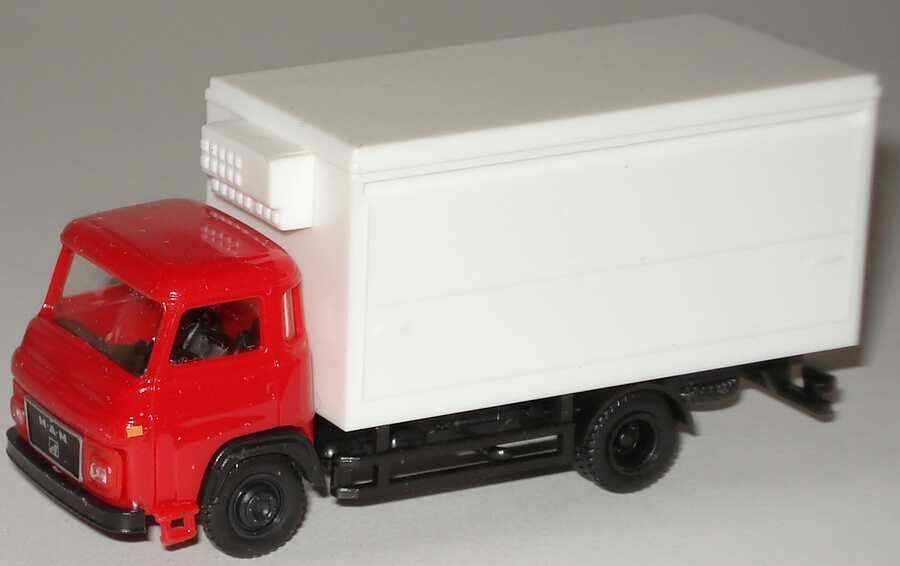 Foto 1:87 MAN 475 2a Küko-Lkw rot/weiß IGRA 738