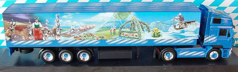 Foto 1:87 MAN F2000 Evo Hochdach Fv Cv PPSzg 2/3 Durch´s Bayrische Jahr - Bayern LKW ´99 herpa