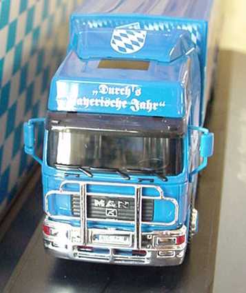 Foto 1:87 MAN F2000 Evo Hochdach Fv Cv PPSzg 2/3 Durch´s Bayrische Jahr - Bayern LKW ´99 herpa