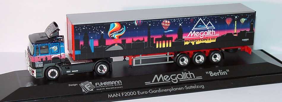 Foto 1:87 MAN F2000 Fv Cv GPSzg 2/3 Megalith Poroton KS, Schmidtlein Transporte herpa 186698