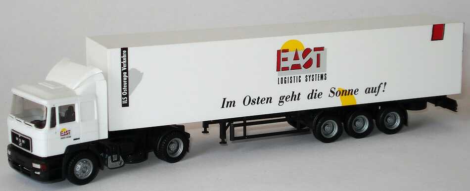 Foto 1:87 MAN F2000 Fv KoSzg 2/3 EAST Logistic Systems - Im Osten geht die Sonne auf! herpa