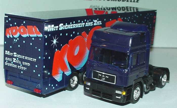 Foto 1:87 MAN F2000 Hochdach Fv KükoSzg 2/3 Kögel - Mit Sicherheit ans Ziel und durch 1999! - Edition ´99 AMW/AWM