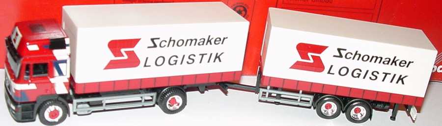 Foto 1:87 MAN F2000 Hochdach TanGpHgz 2/2 Schomaker Logistik herpa 184427
