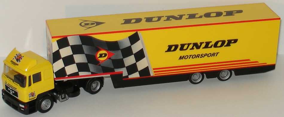 Foto 1:87 MAN F2000 KoSzg Cv 2/2 Dunlop Motorsport herpa 037044