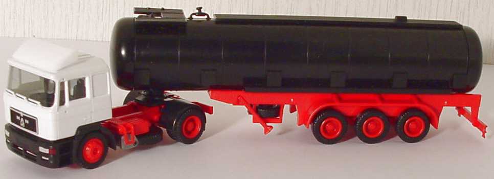 Foto 1:87 MAN F2000 TankSzg 2/3 weiß/schwarz/rot herpa