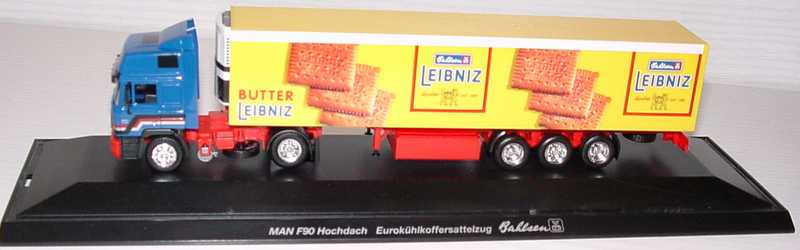 Foto 1:87 MAN F90 Hochdach Fv KükoSzg 2/3 Bahlsen Butter Leibniz herpa 183444