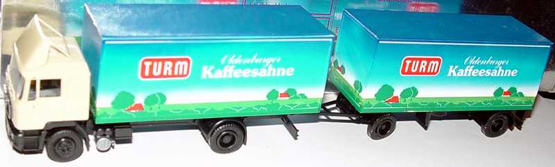 Foto 1:87 MAN F90 KoHgz 2/2 Turm, Oldenburger Kaffeesahne herpa