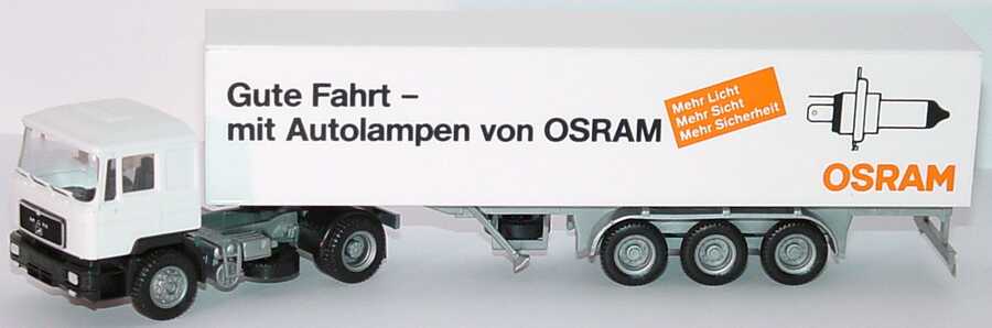 Foto 1:87 MAN F90 KoSzg 2/3 Osram, Gute Fahrt - mit Autolampen von Osram WDV