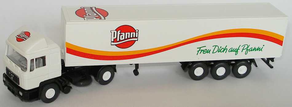 Foto 1:87 MAN F90 KoSzg 2/3 Pfanni - Freu Dich auf Pfanni Wiking 54101