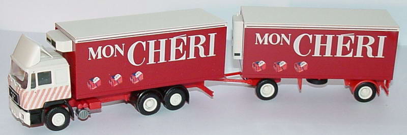 Foto 1:87 MAN F90 KükoHgz 3/2 Mon Chéri herpa 859041
