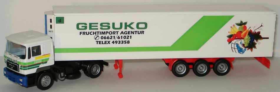 1:87 MAN F90 KkoSzg 2/3 "Gesuko Fruchtimport Agentur" 