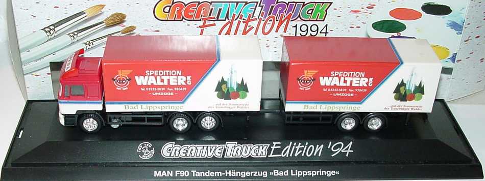 Foto 1:87 MAN F90 TanKoHgz 3/2 Spedition Walter KG, Bad Lippspringe herpa 173605