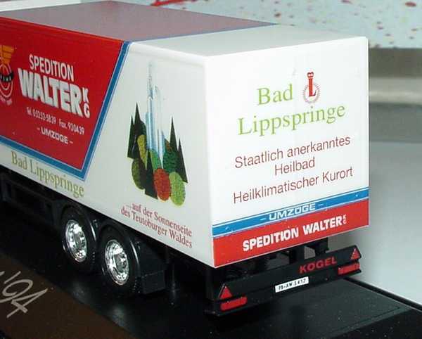 Foto 1:87 MAN F90 TanKoHgz 3/2 Spedition Walter KG, Bad Lippspringe herpa 173605