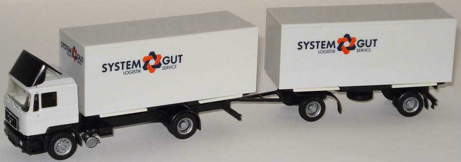 Foto 1:87 MAN F90 WKoHgz 3/2 System Gut Logistik Service herpa