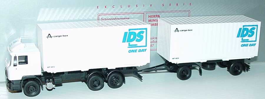 Foto 1:87 MAN F90 WKoHgz 3/2 (Thyssen Carbo-Box) IDS One Day herpa