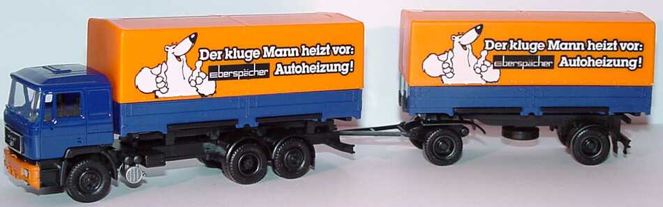 Foto 1:87 MAN F90 WPPHgz 3/2 Der kluge Mann heizt vor: Eberspächer Autoheizung! herpa
