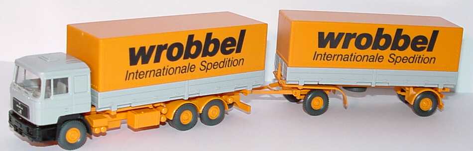 Foto 1:87 MAN F90 WPPHgz 3/2 Wrobbel Internationale Spedition Wiking 570