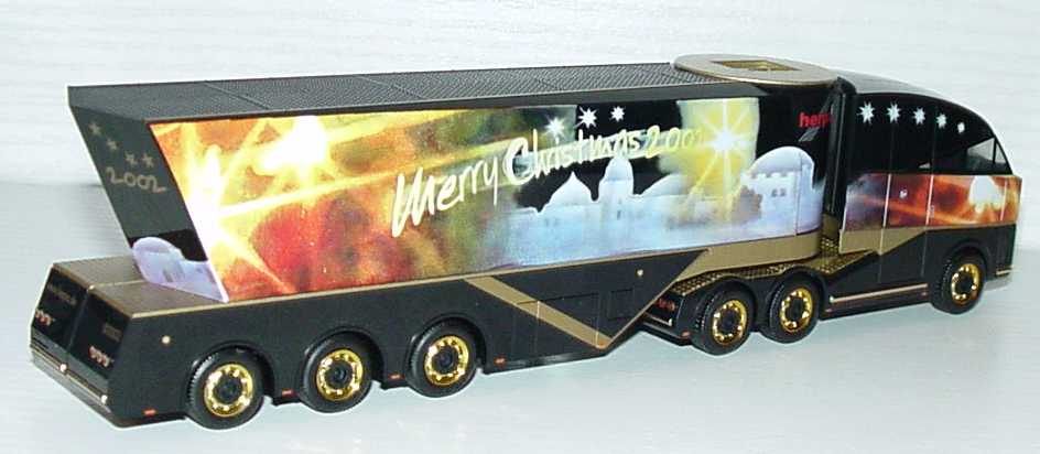 Foto 1:87 MAN Fulda-Truck Showbühnen-Szg 3/3 Weihnachten, Merry Christmas 2002 herpa 148061