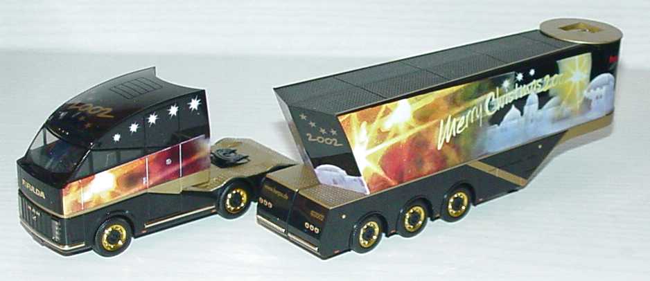 Foto 1:87 MAN Fulda-Truck Showbühnen-Szg 3/3 Weihnachten, Merry Christmas 2002 herpa 148061