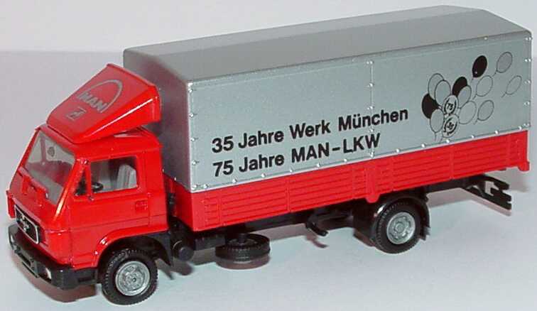 Foto 1:87 MAN G90 2a PP 35 Jahre Werk München, 75 Jahre MAN-LKW Werbemodell herpa