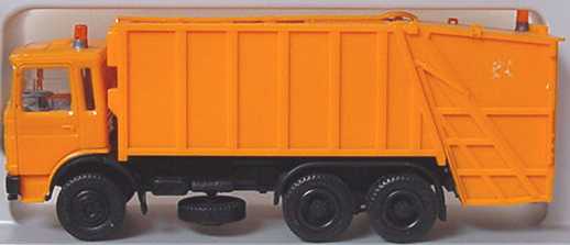 Foto 1:87 MAN (K) 3a Pressmüll-Lkw orange (Mängel) herpa 806057