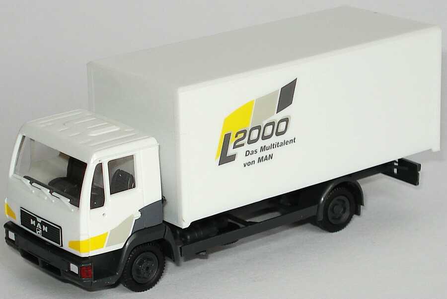 Foto 1:87 MAN L2000 Ko MAN-Dekor MAN L2000, Das Multitalent von MAN Werbemodell herpa 09.38069.0066