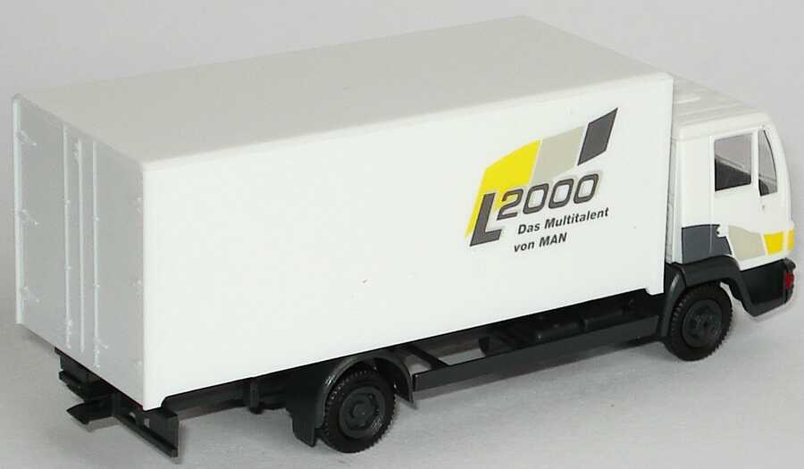 Foto 1:87 MAN L2000 Ko MAN-Dekor MAN L2000, Das Multitalent von MAN Werbemodell herpa 09.38069.0066