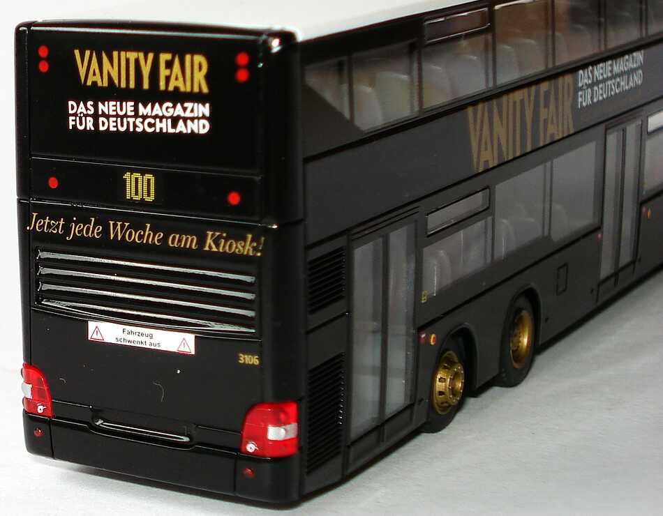Foto 1:87 MAN Lion´s City DD BVG, Vanity Fair, VIP Shuttle Rietze 67313