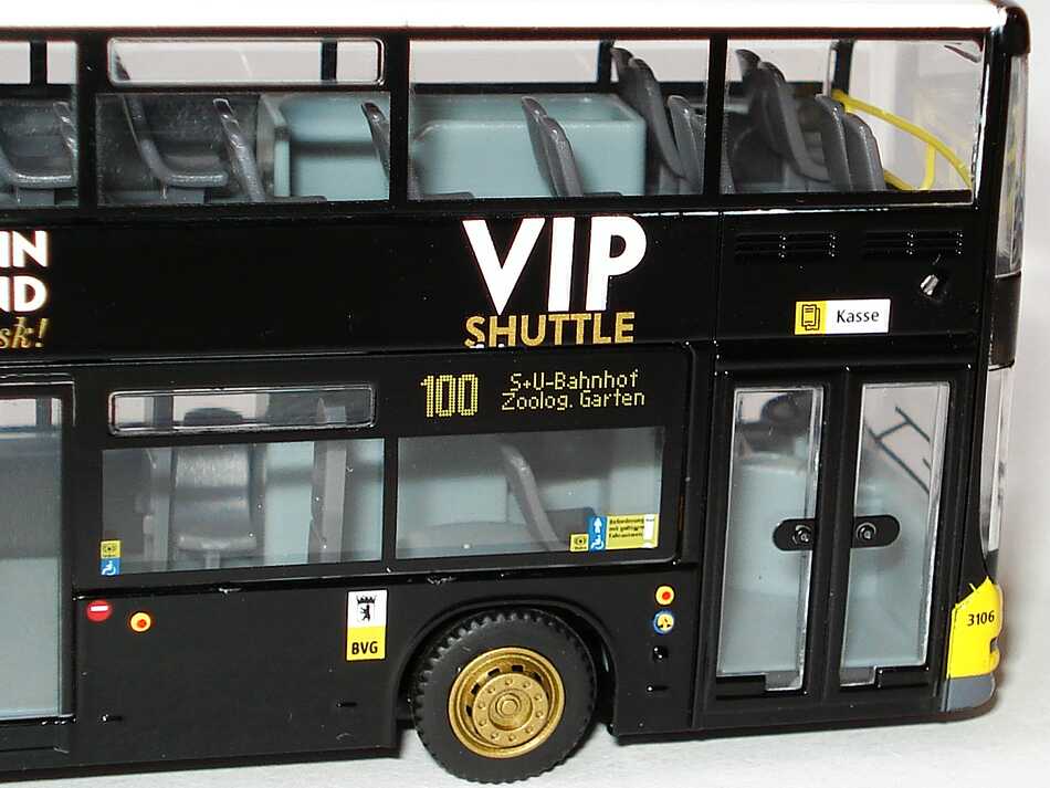 Foto 1:87 MAN Lion´s City DD BVG, Vanity Fair, VIP Shuttle Rietze 67313